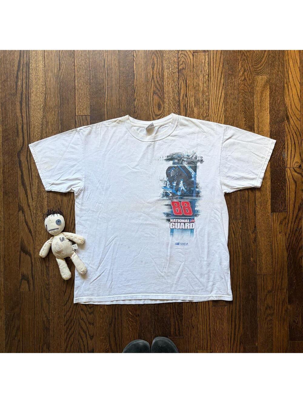 Vintage 90s Nascar all over print shirt